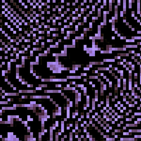 "an abstract wave of pixel art"