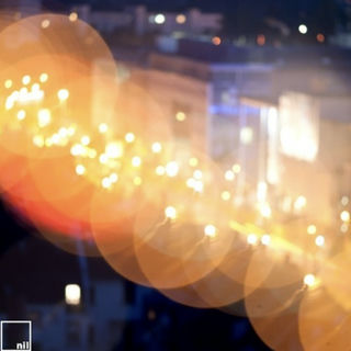 "a street and bokeh of light"